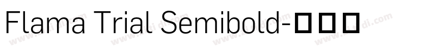 Flama Trial Semibold字体转换